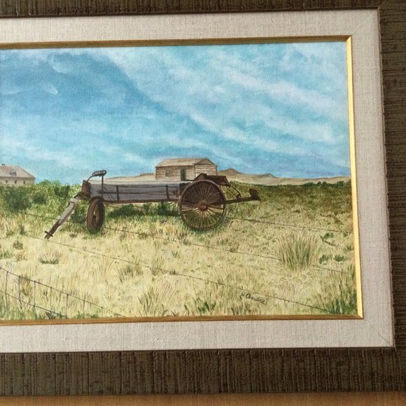Original painting farm scene professionally framed - Picture 6 of 8